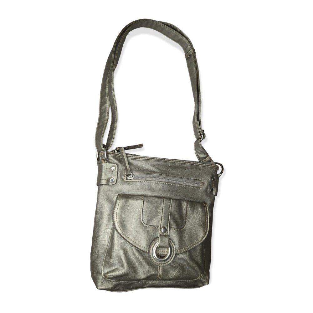 Metallic Color Shoulder Bag with Adjustable Strap - Picture 1 of 6